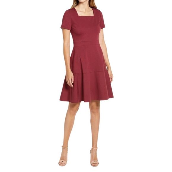 Rachel Parcell Square Neck Fit & Flare Dress - Picture 1 of 3